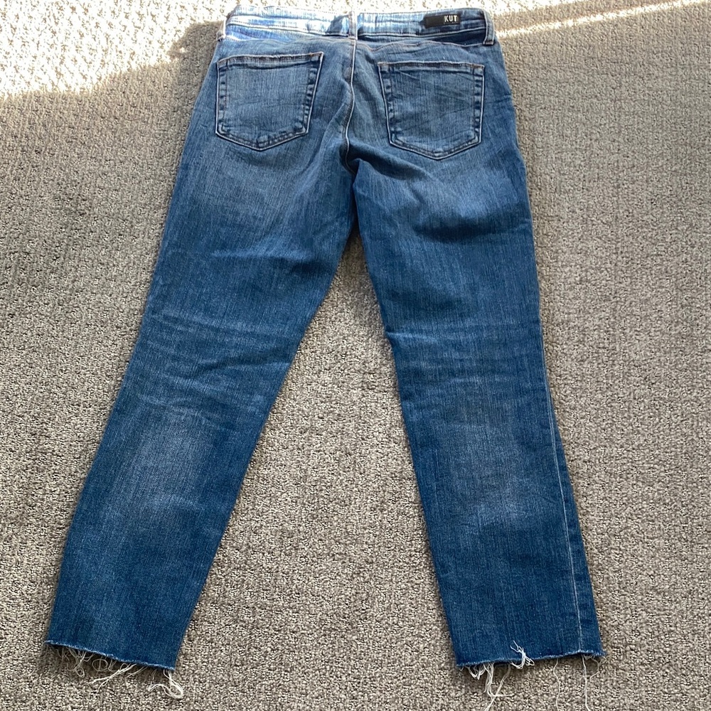 Kut from the Kloth Women's Medium Blue Straight-Leg Jeans 6L - Picture 5 of 6